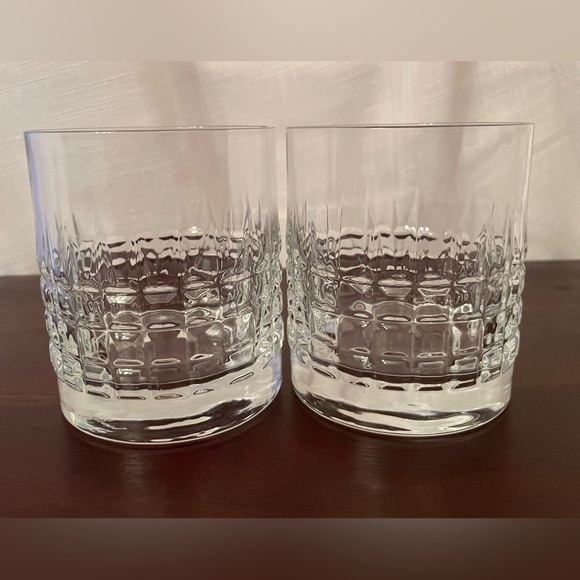 Luigi Bormioli Mixology 12.75 Oz Charme DOF Bourbon Glasses Set Of 2 - Signed - Picture 2 of 8